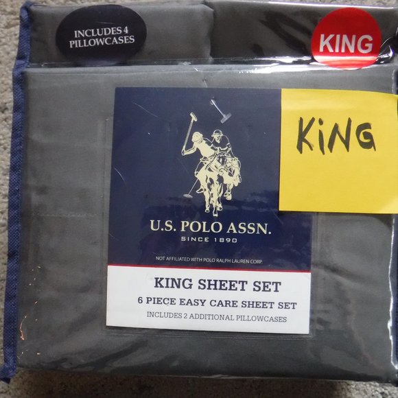 U.S. Polo Assn. NEW KING size sheet set. - Picture 1 of 3